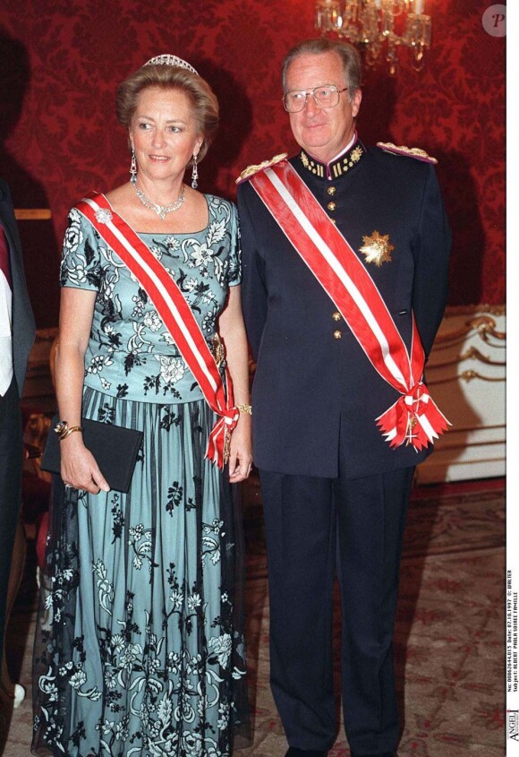 Albert II de Belgique et Paola, à Vienne, le 7 octobre 1997.