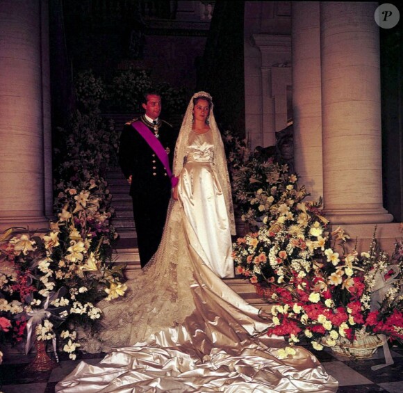 Mariage d'Albert II de Belgique avec Paola, le 2 juillet 1959.