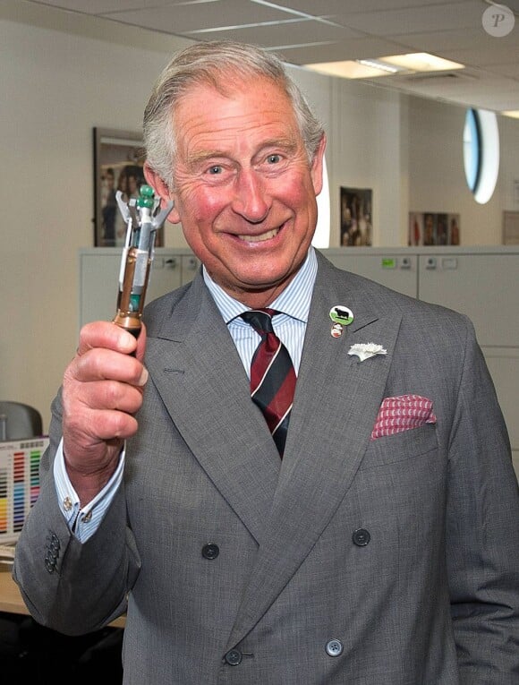 Le prince Charles a visité les studios de la série Doctor Who à Cardiff, le 3 juillet 2013.
