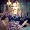 Madonna peut aussi être ravissante sur Instagram. Photo postée le 27 juin 2013.