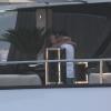 Marc Anthony et sa compagne Chloe Green passent leurs vacances à Saint-Tropez. Le 5 juillet 2013.