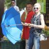 Gwen Stefani profite d'une journée ensoleillée pour se rendre en famille aux Underwood Family Farms. Moorpark, le 6 juillet 2013.