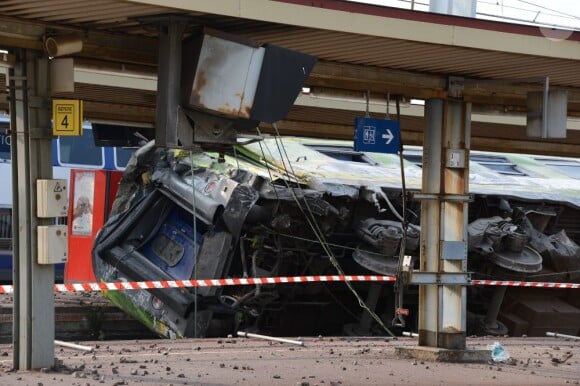 Illustration du dramatique accident de train survenu à Brétigny-sur-Orge (Essonne), le 12 juillet 2013.