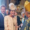 Kate Middleton discutant avec Justin Welby, archevêque de Canterbury, le 4 juin 2013 en l'abbaye de Westminster lors de la célébration des 60 ans du couronnement d'Elizabeth II.