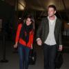 Lea Michele et Cory Monteith de la serie "Glee" à l'aéroport de New York le 06 mars 2013.
