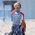  Kingston, fils de Gwen Stefani et Gavin Rossdale, à la plage de Malibu le 13 juillet 2013. 