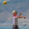 Kingston, fils de Gwen Stefani et Gavin Rossdale, à la plage de Malibu le 13 juillet 2013.