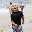  Zuma, fils de Gwen Stefani et Gavin Rossdale, à la plage de Malibu le 13 juillet 2013.  
