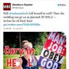La Westboro Baptist Church a publié plusieurs tweets haineux contre Cory Monteith, sa compagne Lea Michele et sa famille depuis son décès le 13 juillet 2013 à Vancouver.