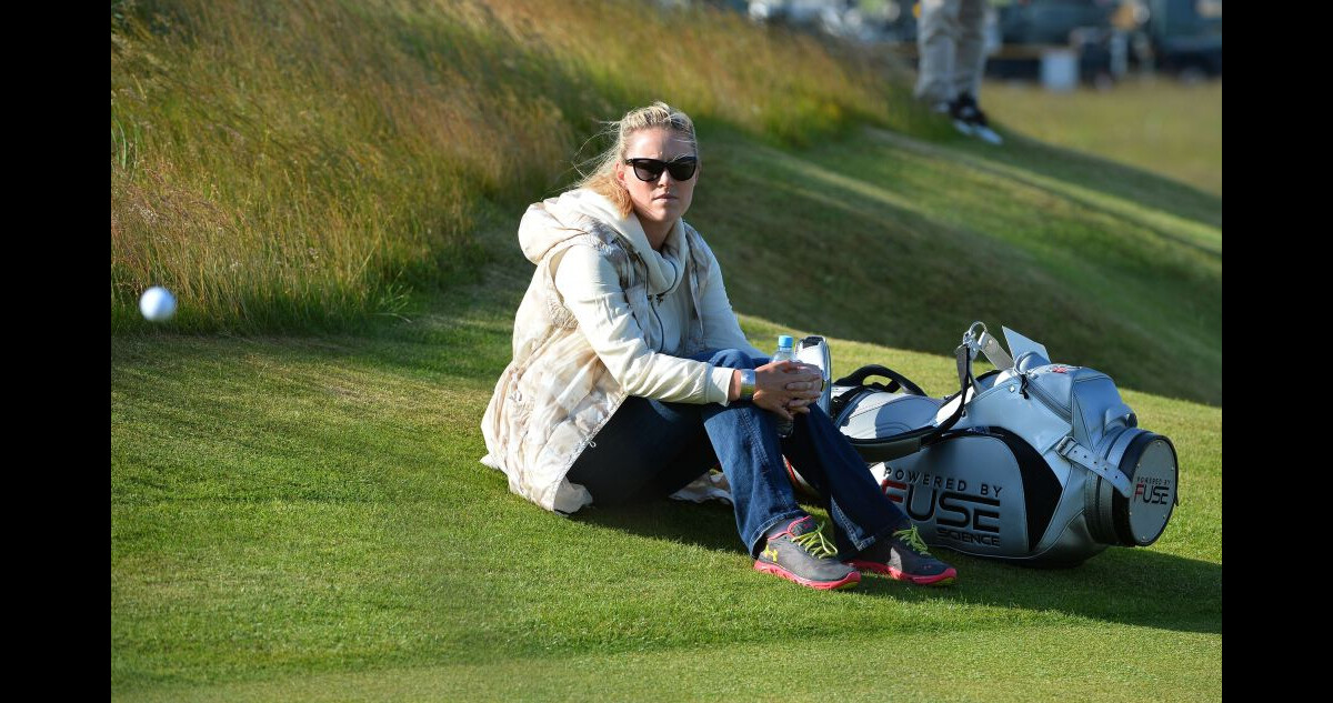 Photo Lindsey Vonn Spectatrice Attentive Et Amoureuse De Tiger Woods Lors De Lentraînement