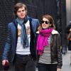 Emma Roberts et Evan Peters à New York le 7 janvier 2013.