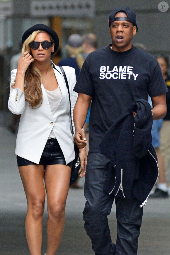 Beyonce et Jay-Z se rendent au cinema voir le film "Iron Man 3" à New York, le 2 juin 2013.