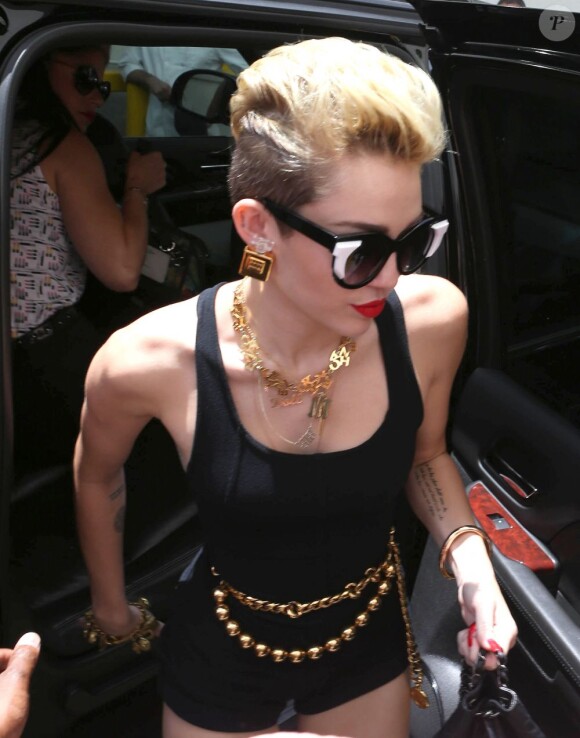 Miley Cyrus à "Mackapoolooza" à Miami, le 28 juin 2013.