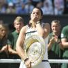 Marion Bartoli après sa victoire en finale de Wimbledon le 6 juillet 2013