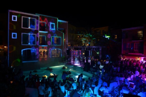 La private party du Byblos de Saint-Tropez, le 18 juillet 2013.