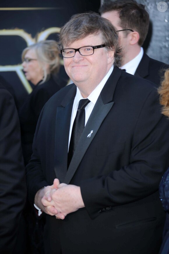 Michael Moore à Hollywood, le 24 février 2012.
