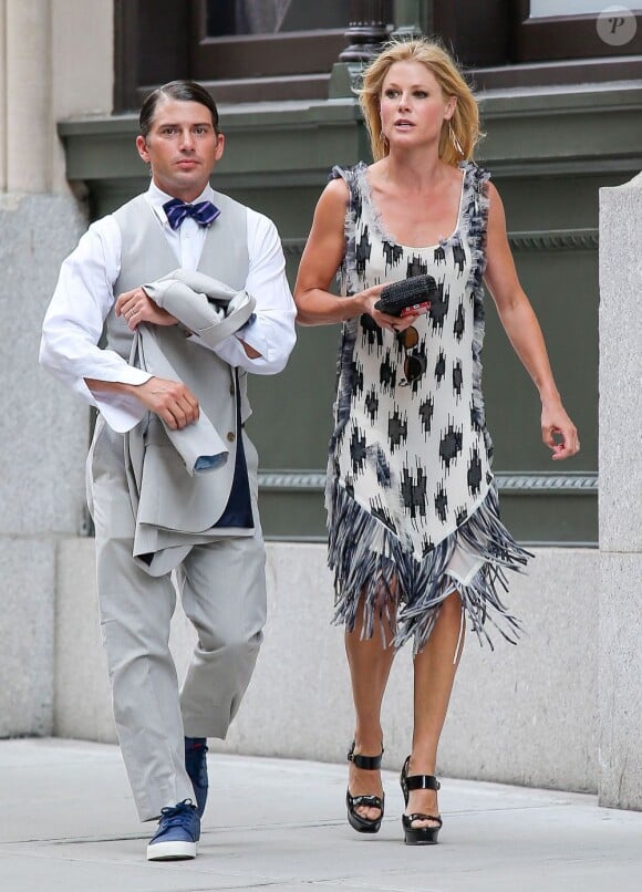 Exclu : Julie Bowen et Scott Philips, invités au mariage de Jesse Tyler Ferguson et Justin Mikita le 20 juillet 2013 à New York.