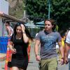 Exclusif - Prince Jackson et sa petite amie Remi Alfalah se promènent à Malibu, le 12 juillet 2013.