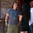 Exclusif - Prince Jackson et sa petite amie Remi Alfalah se promènent à Malibu, le 12 juillet 2013.