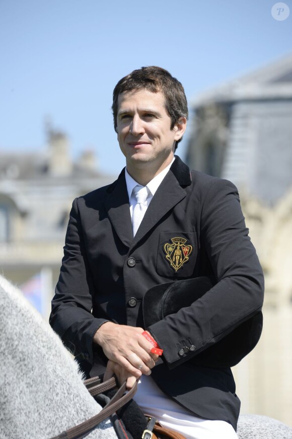 Guillaume Canet lors du jumping de Chantilly le 20 juillet 2013