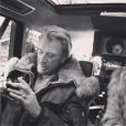 Johnny Hallyday sur le tournage de  Salaud, on t'aime , le 13 janvier 2013
