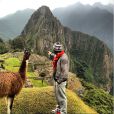    Jean Imbert, au Pérou, en juillet 2013 : "Tu vois petit lama, la bas c'est la cuisine ou je vais m'occuper de toi...   #machupicchu"   