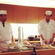 Jean Imbert à Tokyo, en juillet 2013 : "Leçon à ginza... chez Kiyomoto, sushi le plus select de Tokyo! 4 places par jour!"