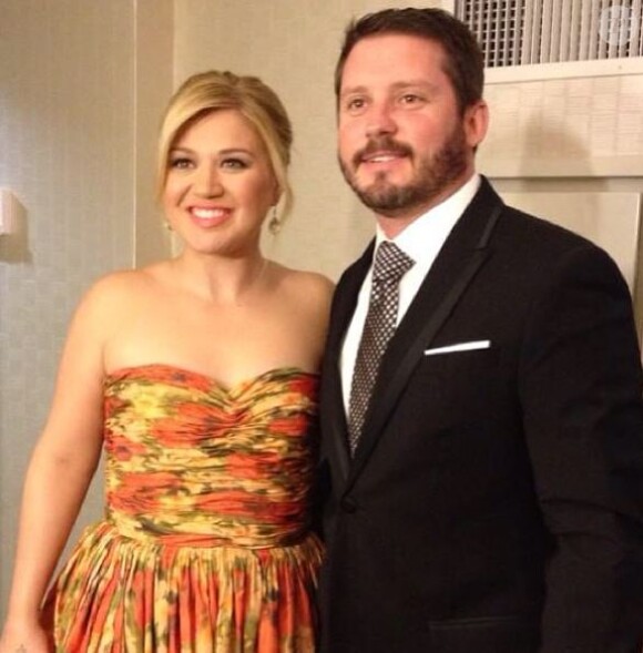Kelly Clarkson et son futur mari Brandon Blackstock, posent sur Instagram le 8 février 2013.