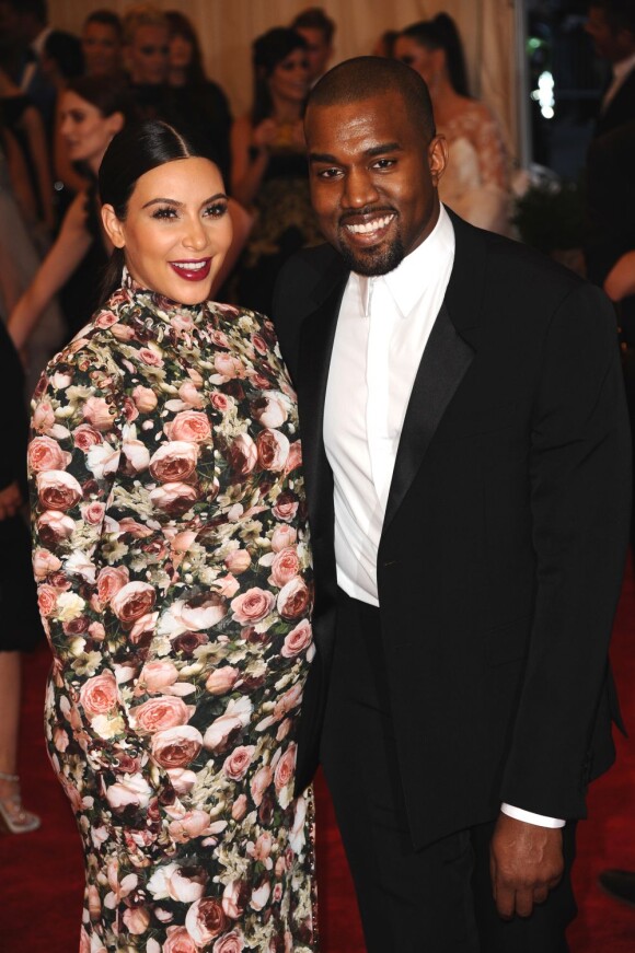 Kim Kardashian et Kanye West lors du MET Gala à New York, le 6 mai 2013.