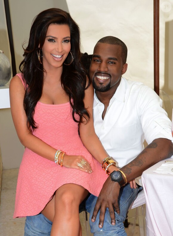 Kim Kardashian et Kanye West à Los Angeles, le 12 mai 2012.