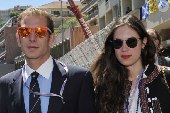 Andrea Casiraghi et Tatiana Santo Domingo à Monaco le 26 mai 2013.
