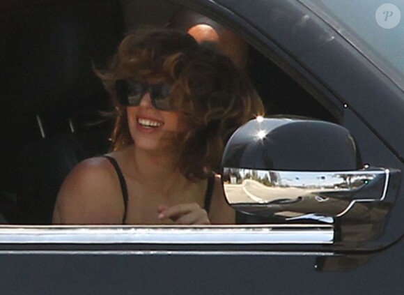 Exclusif - Lady Gaga se rend dans un studio d'enregistrement à Burbank, le 16 juin 2013.
