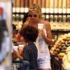 Heidi Klum fait du shopping avec son petit ami Martin Kristen et ses fils (Henry et Johan) à Brentwood. Los Angeles, le 27 Juillet 2013.