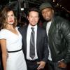 Rhea Durman, Mark Wahlberg, Curtis Jackson (50 Cent) lors de l'avant-première du film 2 Guns à New York le 29 juillet 2013