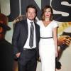 Mark Wahlberg et son épouse Rhea Durham lors de l'avant-première du film 2 Guns à New York le 29 juillet 2013