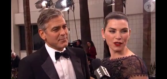 George Clooney et Julianna Margulies se sont retrouvés lors des Golden Globes 2013.