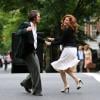 Christian Bale et Amy Adams dansent sur le tournage d'American Hustle à New York le 18 mai 2013.