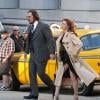 Christian Bale et la sexy Amy Adams sur le tournage d'American Hustle à New York le 17 mai 2013.
