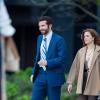 Bradley Cooper et Amy Adams sur le tournage d'American Hustle à New York le 17 mai 2013.
