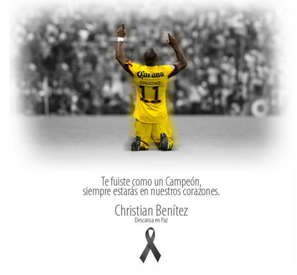 Le Club America, champion du Mexique en titre, rend un hommage ému à sa légende Christian 'Chucho' Benitez, buteur mort brutalement à 27 ans le 29 juillet 2013 au Qatar, quelques semaines après avoir quitté le club.