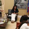 Exclusif - Yamina Benguigui, ministre déléguée à la Francophonie, a recu les représentantes de l'association "Femmes de Centrafrique Debout" pour parler de la situation humanitaire dans ce pays, au Quai d'Orsay, à Paris, le 30 juillet 2013.