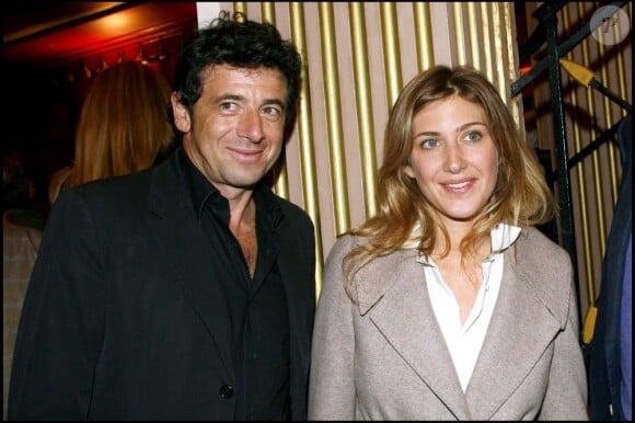 Patrick Bruel et sa femme Amanda Sthers à Paris le 8 octobre 2007. 