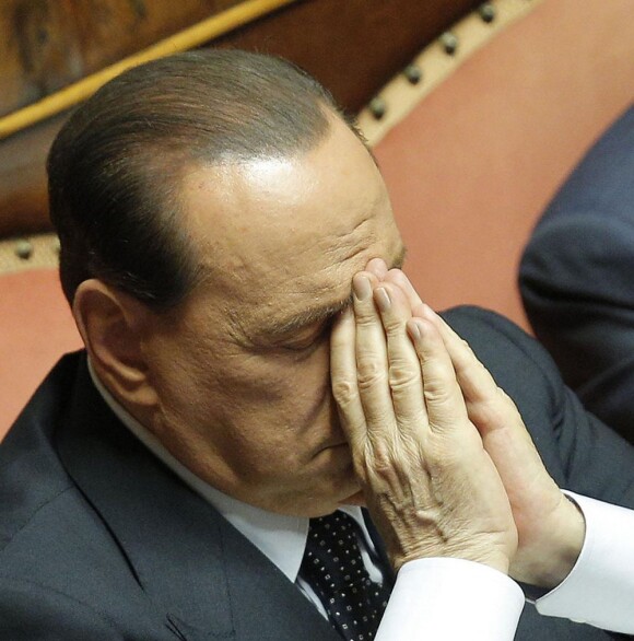 Silvio Berlusconi au Sénat à Rome, le 19 juillet 2013.