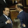 Silvio Berlusconi et Angelino Alfano au Sénat à Rome, le 19 juillet 2013.
