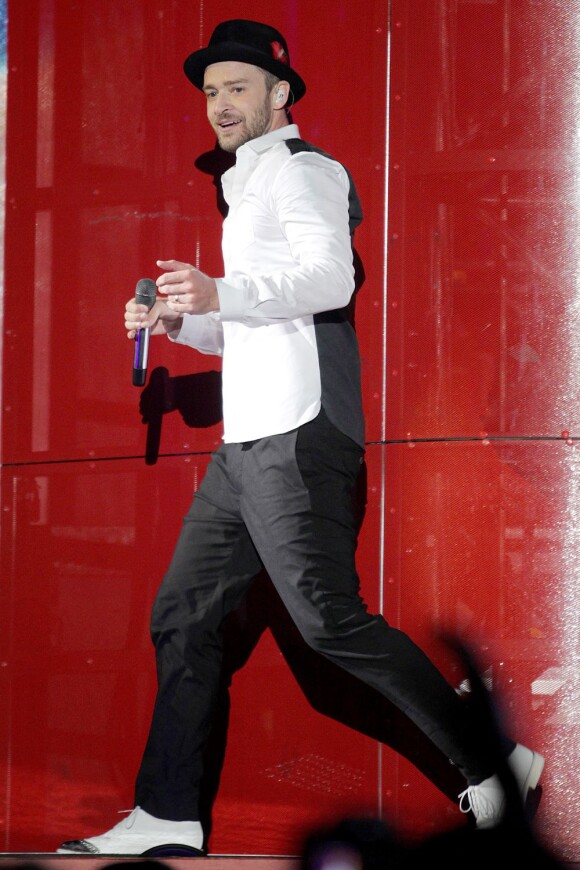 Justin Timberlake en concert au stade BC Place à Vancouver, le 31 juillet 2013.