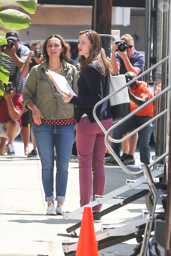 Jennifer Garner sur le tournage du film "Imagine" à Los Angeles, le 31 juillet 2013.