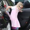 Jennifer Garner a déposé sa fille Violet (7 ans) à l'école dans le quartier de Brentwood avant de se rendre sur le tournage du film "Imagine" à Los Angeles, le 31 juillet 2013.