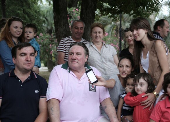 Gérard Depardieu à Sukhumi le 2 juillet 2013
