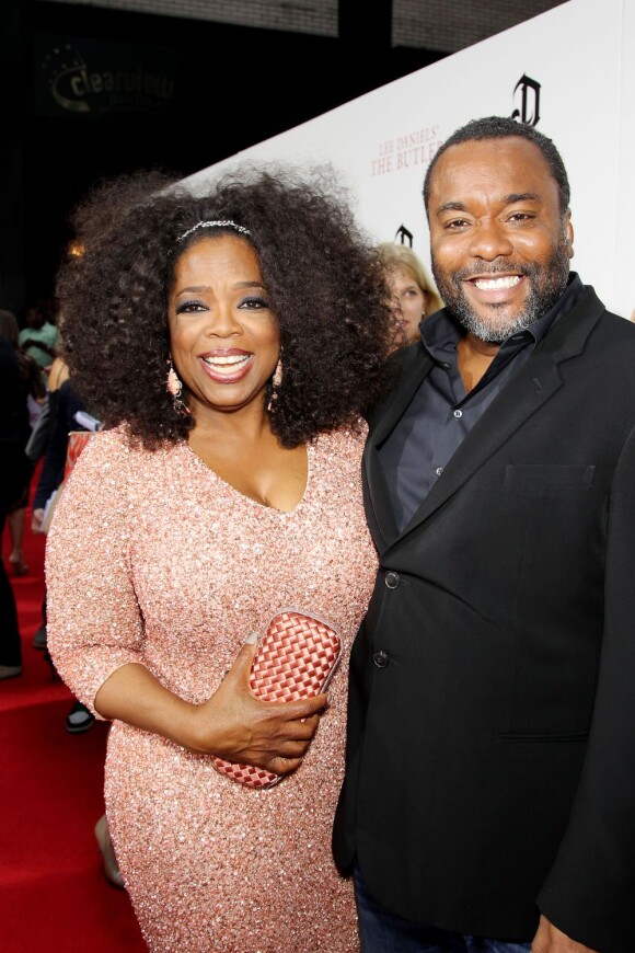 Oprah Winfrey, Lee Daniels lors de l'avant-première du film Le Majordome à New York le 5 août 2013