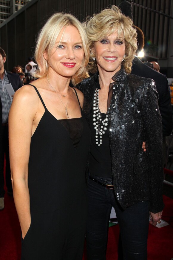 Naomi Watts et Jane Fonda lors de l'avant-première du film Le Majordome à New York le 5 août 2013